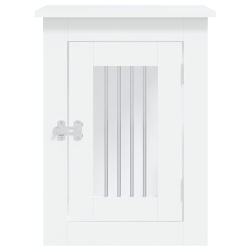 Dog Crate Furniture White 45x62x59cm Engineered Wood - Image 6