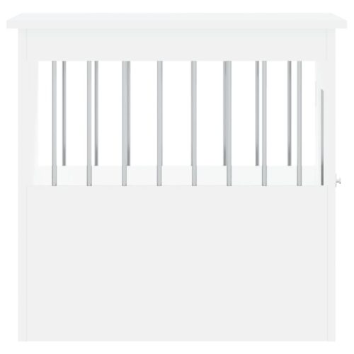 Dog Crate Furniture White 45x62x59cm Engineered Wood - Image 7