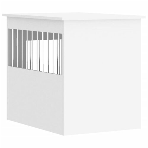 Dog Crate Furniture White 55x75x65cm Engineered Wood - Image 10
