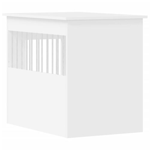 Dog Crate Furniture White 55x80x68cm Engineered Wood - Image 9