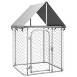 Outdoor Dog Kennel with Roof 100x100x150cm