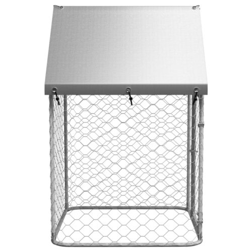 Outdoor Dog Kennel with Roof 100x100x150cm - Image 3