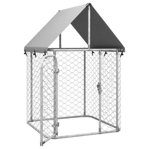 Outdoor Dog Kennel with Roof 100x100x150cm - Image 4