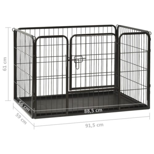 Puppy Playpen Steel 91.5x59x61cm - Image 8