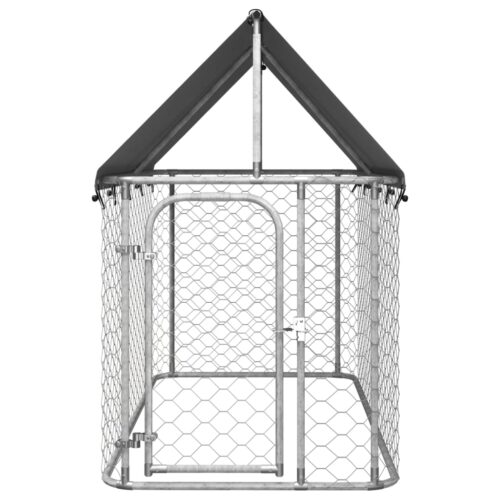 Outdoor Dog Kennel with Roof 200x100x150cm - Image 2