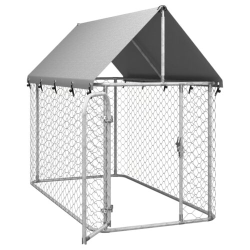 Outdoor Dog Kennel with Roof 200x100x150cm - Image 4
