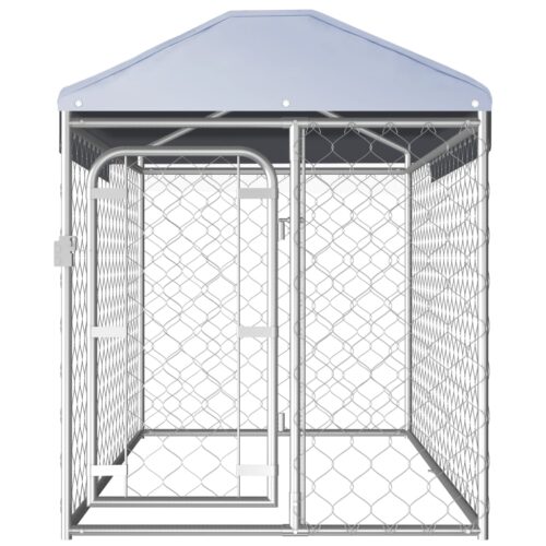Outdoor Dog Kennel with Roof 200x100x125cm - Image 2
