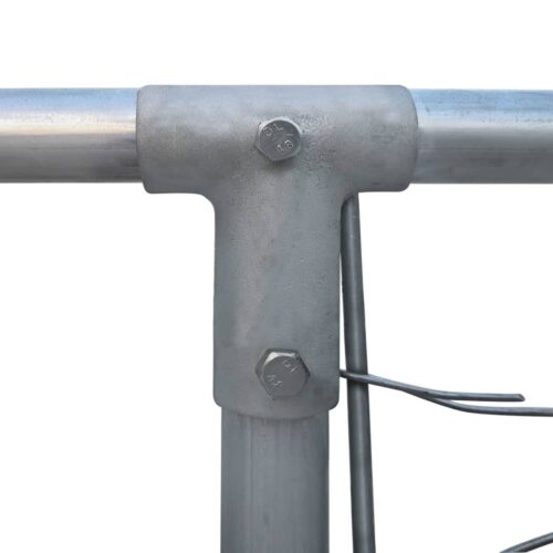 Outdoor Dog Kennel Galvanised Steel 2x2x1m - Image 3
