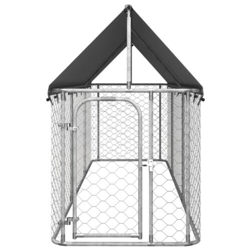Outdoor Dog Kennel with Roof 400x100x150cm - Image 2