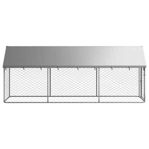 Outdoor Dog Kennel with Roof 400x100x150cm - Image 3