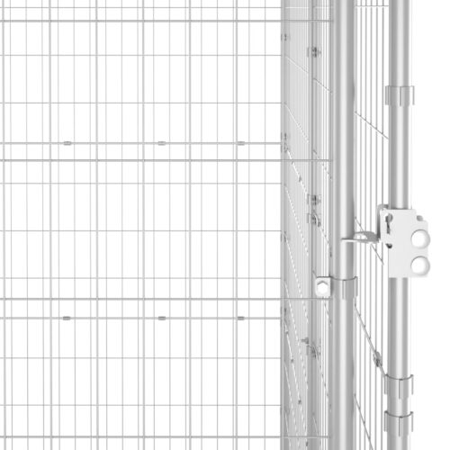 Outdoor Dog Kennel Galvanised Steel 110x220x180cm - Image 5
