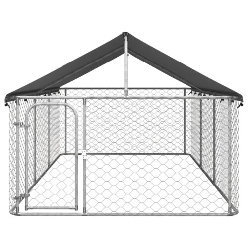 Outdoor Dog Kennel with Roof 400x200x150cm - Image 2