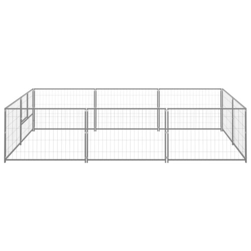 Dog Kennel Silver 6m² Steel - Image 2