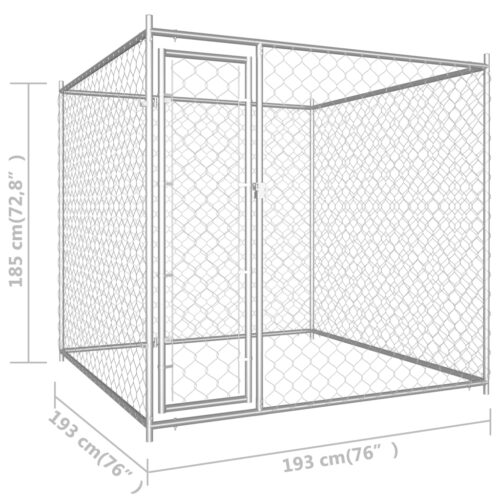 Outdoor Dog Kennel 193x193x185cm - Image 6
