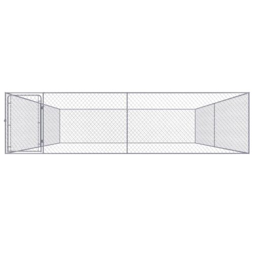 Outdoor Dog Kennel Galvanised Steel 4x4x1m - Image 2