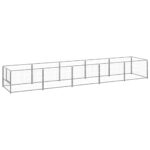 Dog Kennel Silver 5m² Steel