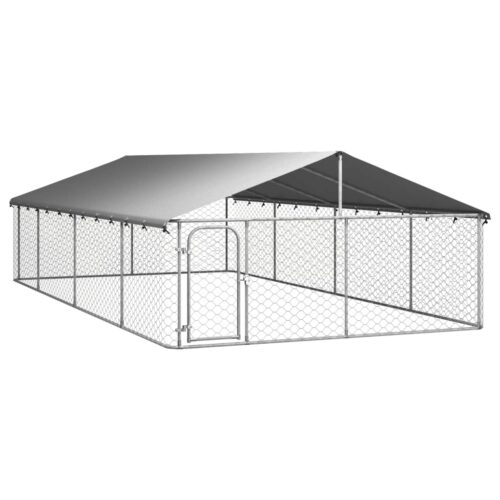 Outdoor Dog Kennel with Roof 600x300x150cm