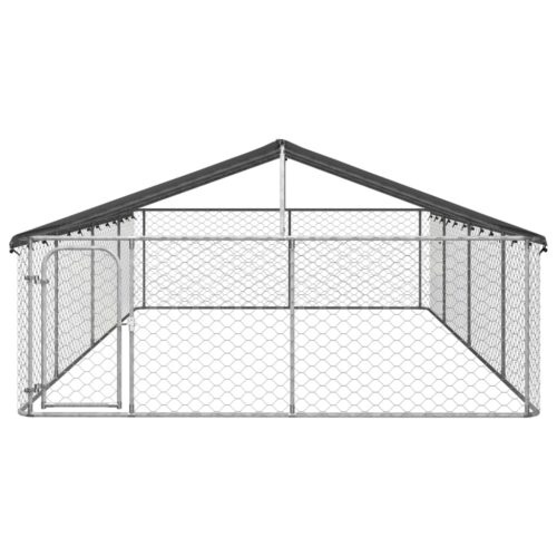 Outdoor Dog Kennel with Roof 600x300x150cm - Image 2