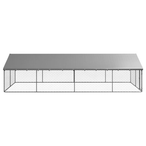Outdoor Dog Kennel with Roof 600x300x150cm - Image 3