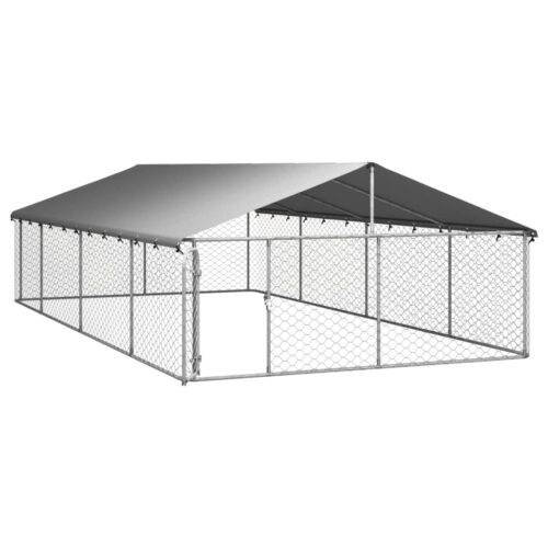 Outdoor Dog Kennel with Roof 600x300x150cm - Image 4