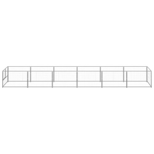 Dog Kennel Silver 6m² Steel - Image 2