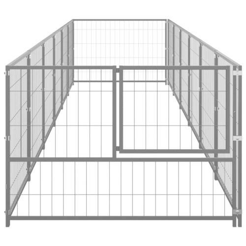 Dog Kennel Silver 6m² Steel - Image 3