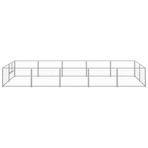 Dog Kennel Silver 10m² Steel - Image 2