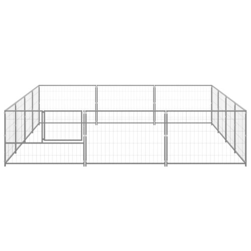 Dog Kennel Silver 12m² Steel - Image 3