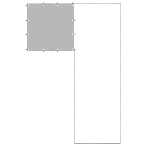 Dog Kennel Silver 4.84m² Steel - Image 4