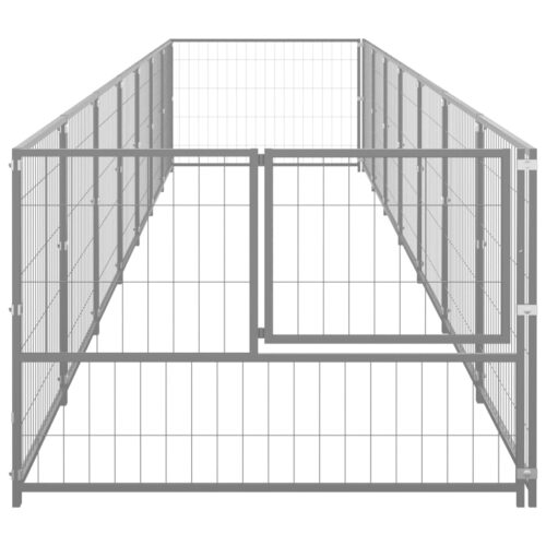 Dog Kennel Silver 7m² Steel - Image 3