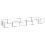 Dog Kennel Silver 12m² Steel