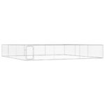 Outdoor Dog Kennel Galvanised Steel 6x6x1m