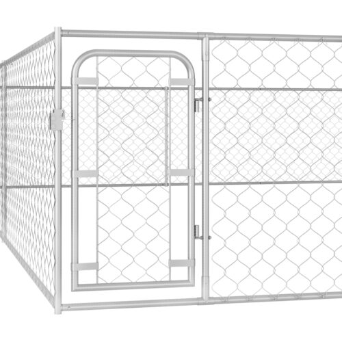 Outdoor Dog Kennel Galvanised Steel 6x6x1m - Image 4