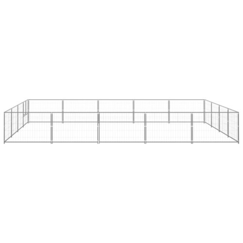 Dog Kennel Silver 20m² Steel - Image 2