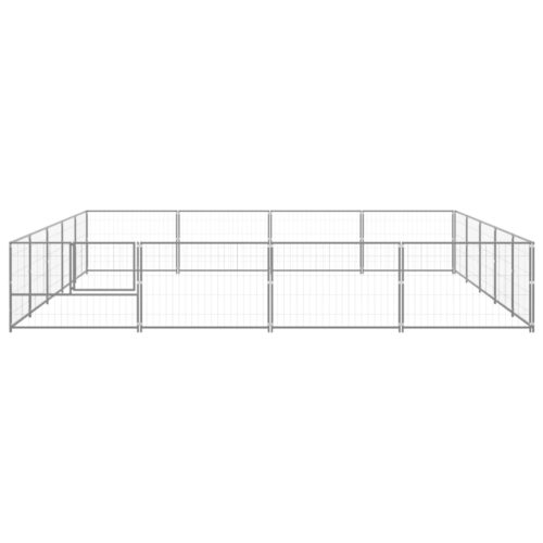 Dog Kennel Silver 20m² Steel - Image 3
