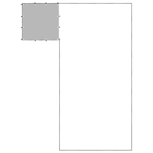 Dog Kennel Black 10.89m² Steel - Image 4