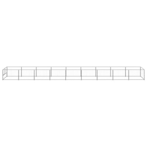 Dog Kennel Silver 9m² Steel - Image 2