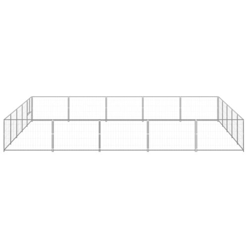 Dog Kennel Silver 25m² Steel - Image 2