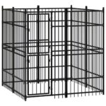 Outdoor Dog Kennel Steel 3.69m²