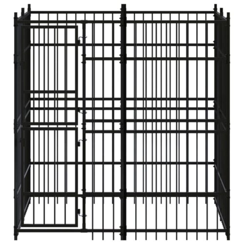 Outdoor Dog Kennel Steel 3.69m² - Image 2