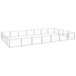 Dog Kennel Silver 28m² Steel