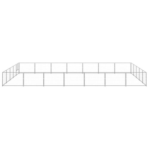 Dog Kennel Silver 35m² Steel - Image 2