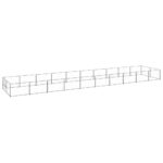 Dog Kennel Silver 20m² Steel