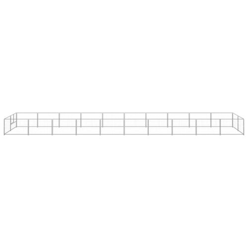 Dog Kennel Silver 20m² Steel - Image 2