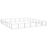 Dog Kennel Silver 36m² Steel