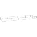 Dog Kennel Silver 30m² Steel
