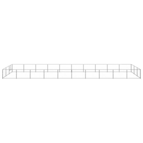 Dog Kennel Silver 30m² Steel - Image 2