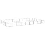 Dog Kennel Silver 45m² Steel