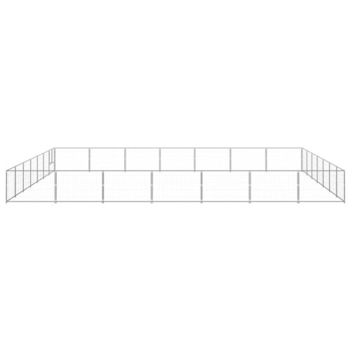 Dog Kennel Silver 49m² Steel - Image 2