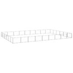 Dog Kennel Silver 54m² Steel